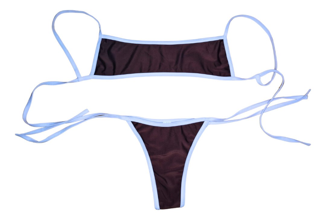 Bikini Sao Mujer Lycra Bandó Tira Recta Brasil Tendencia - Image 3