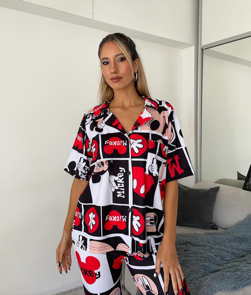 Pijama Mujer Premium Animados Camisa Super Amplios - Image 23