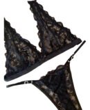 Conjunto Luanda Encaje 2 Piezas Tanga Mujer Sexy Lenceria