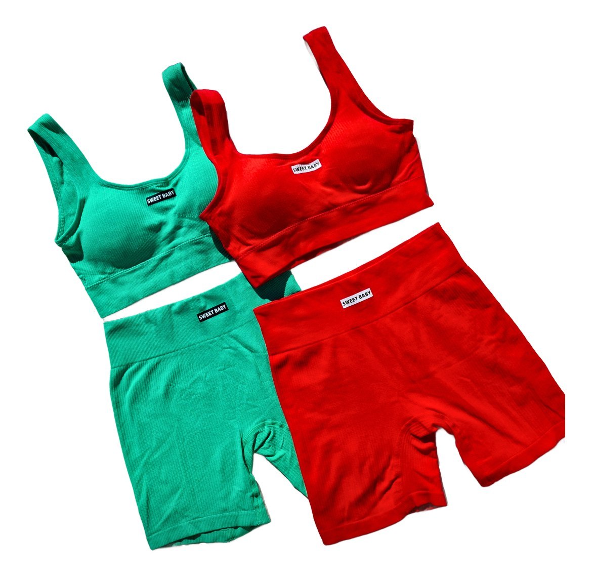 Conjunto Importado 2 Piezas Sweet Baby Top + Calza Biker - Image 8