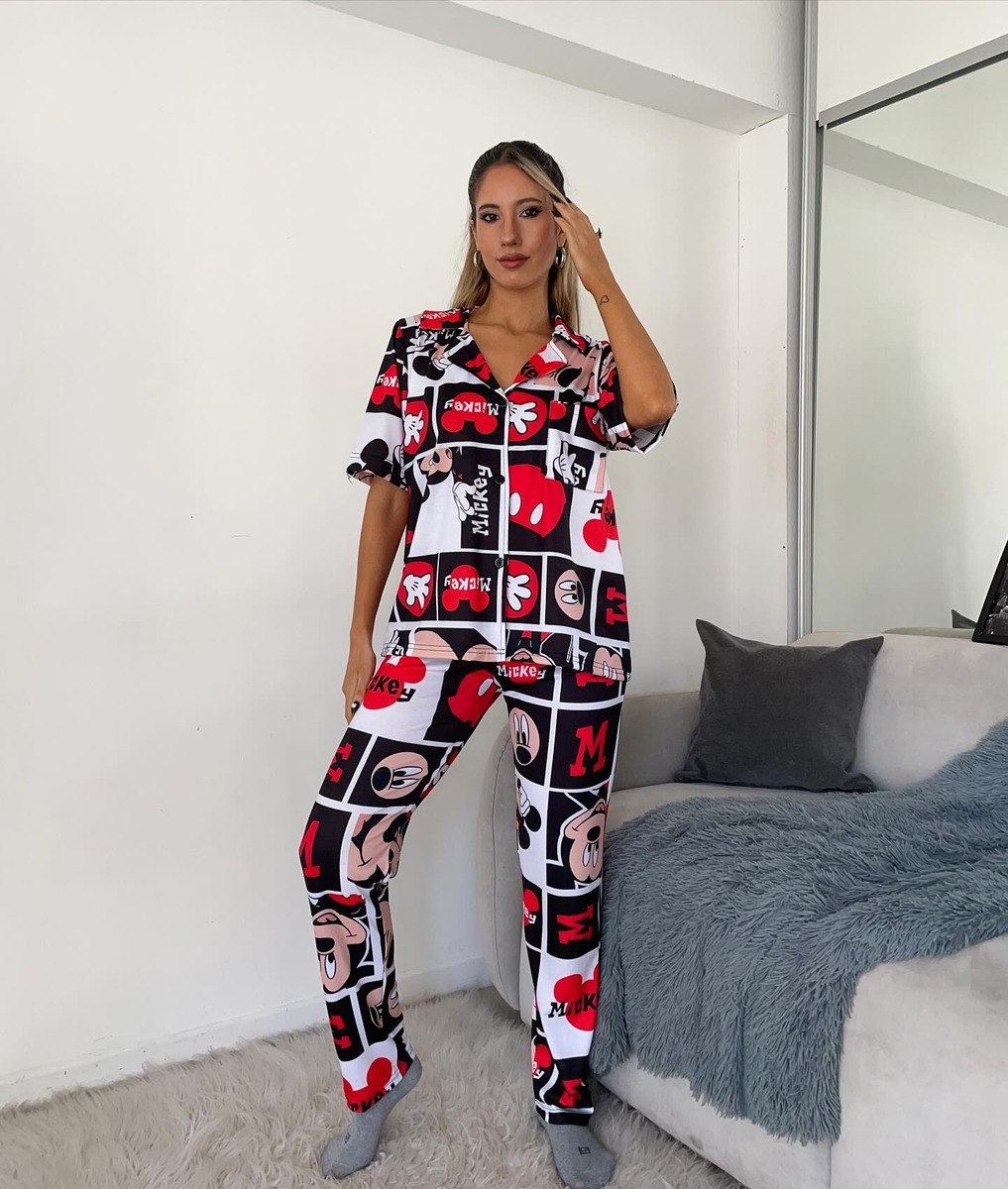 Pijama Mujer Premium Animados Camisa Super Amplios - Image 24