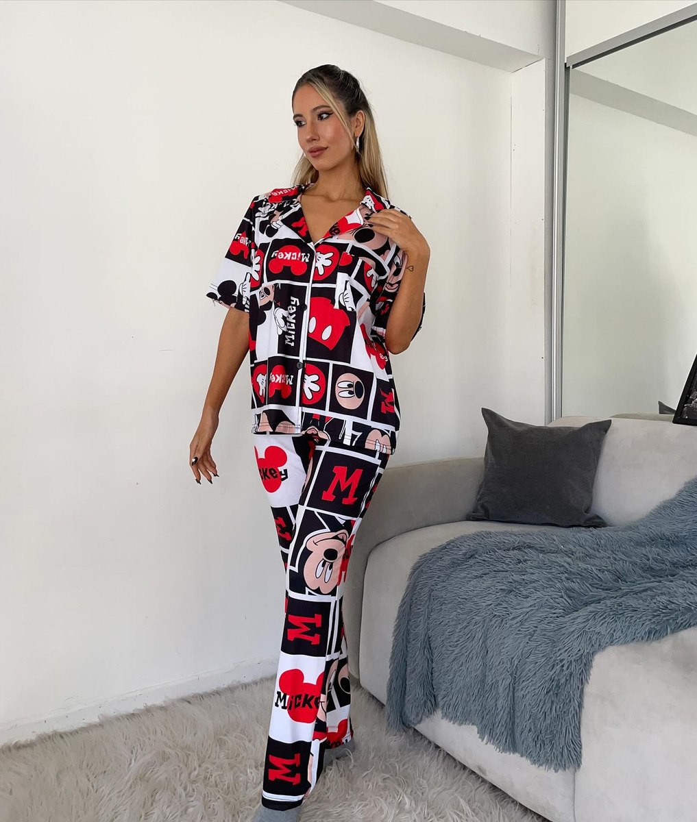 Pijama Mujer Premium Animados Camisa Super Amplios - Image 22