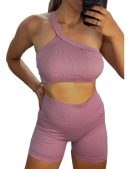 Conjunto 2 Piezas Top + Calza Push Up Premium Levanta Cola