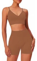 Conjunto Sports 3 Piezas Top + Colaless + Short Con Frunce