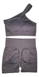 Conjunto 2 Piezas Top + Calza Push Up Premium Levanta Cola