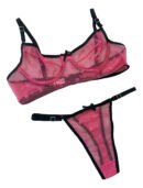 Conjunto Lencería Sexy Arco Translucido Transparente