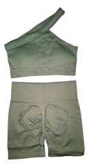 Conjunto 2 Piezas Top + Calza Push Up Premium Levanta Cola