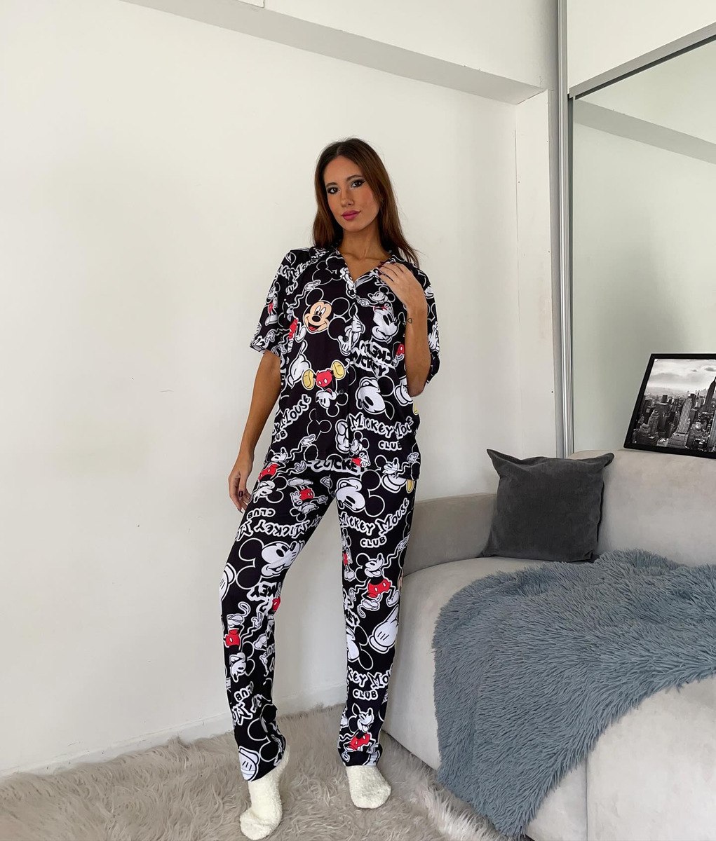 Pijama Mujer Premium Animados Camisa Super Amplios - Image 37