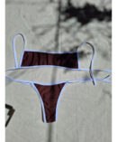 Bikini Sao Mujer Lycra Bandó Tira Recta Brasil Tendencia