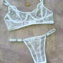 Conjunto Lencería Sexy Arco Translucido Transparente