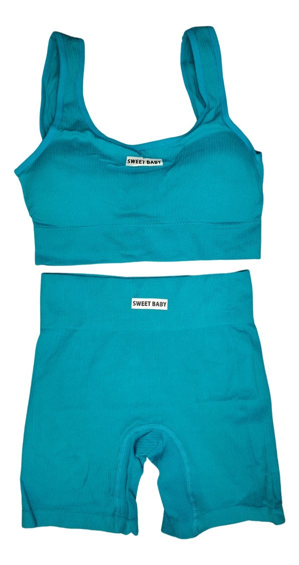 Conjunto Importado 2 Piezas Sweet Baby Top + Calza Biker - Image 3