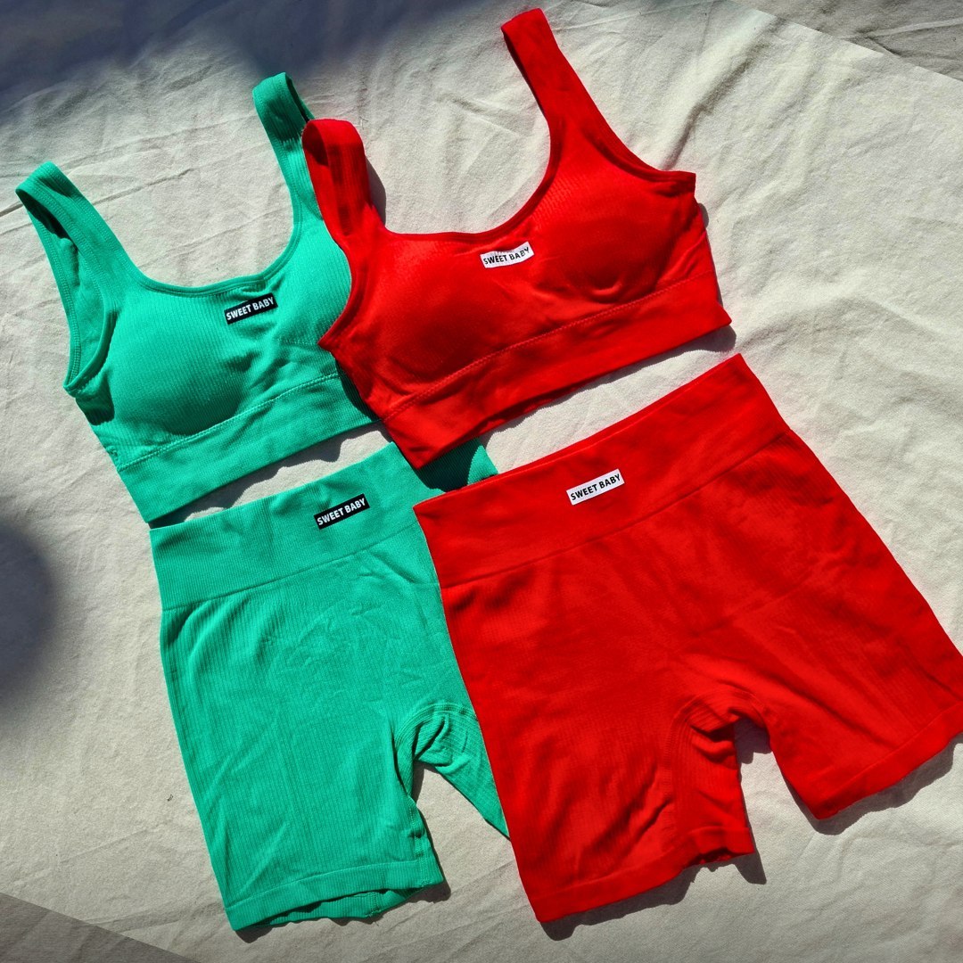 Conjunto Importado 2 Piezas Sweet Baby Top + Calza Biker - Image 10