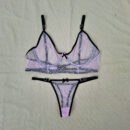 Conjunto Lencería Sexy Arco Translucido Transparente