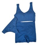 Conjunto Indonesia 3 Piezas Top Calza Short C/frunce Colales