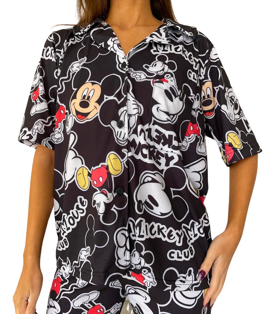 Pijama Mujer Premium Animados Camisa Super Amplios - Image 36