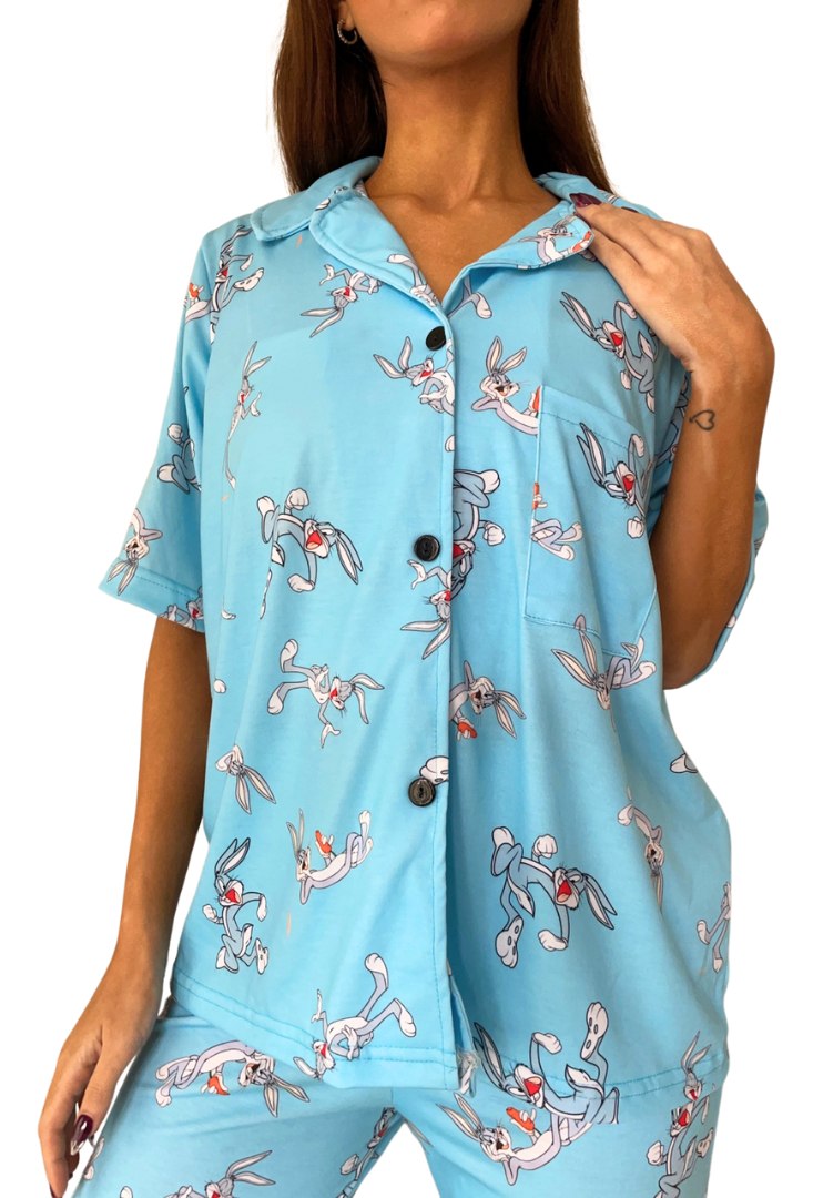 Pijama Mujer Premium Animados Camisa Super Amplios - Image 31