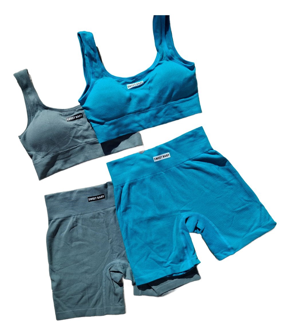 Conjunto Importado 2 Piezas Sweet Baby Top + Calza Biker - Image 2