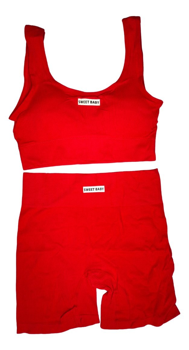 Conjunto Importado 2 Piezas Sweet Baby Top + Calza Biker - Image 9