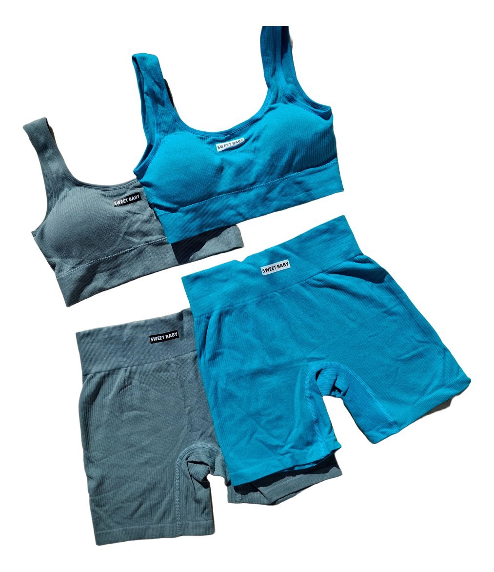 Conjunto Importado 2 Piezas Sweet Baby Top + Calza Biker - Image 17