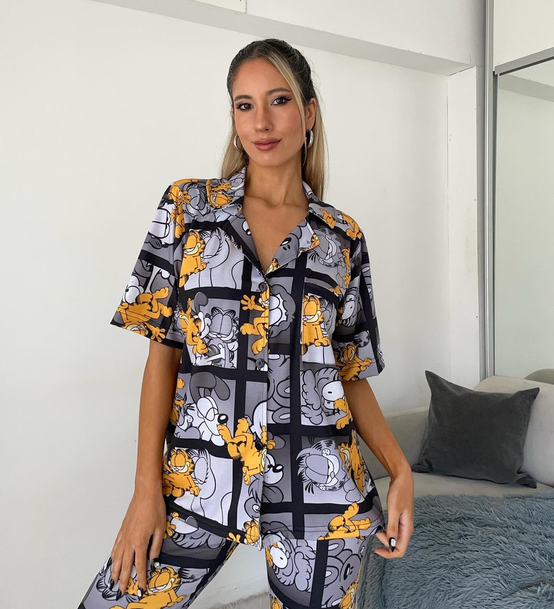 Pijama Mujer Premium Animados Camisa Super Amplios - Image 29