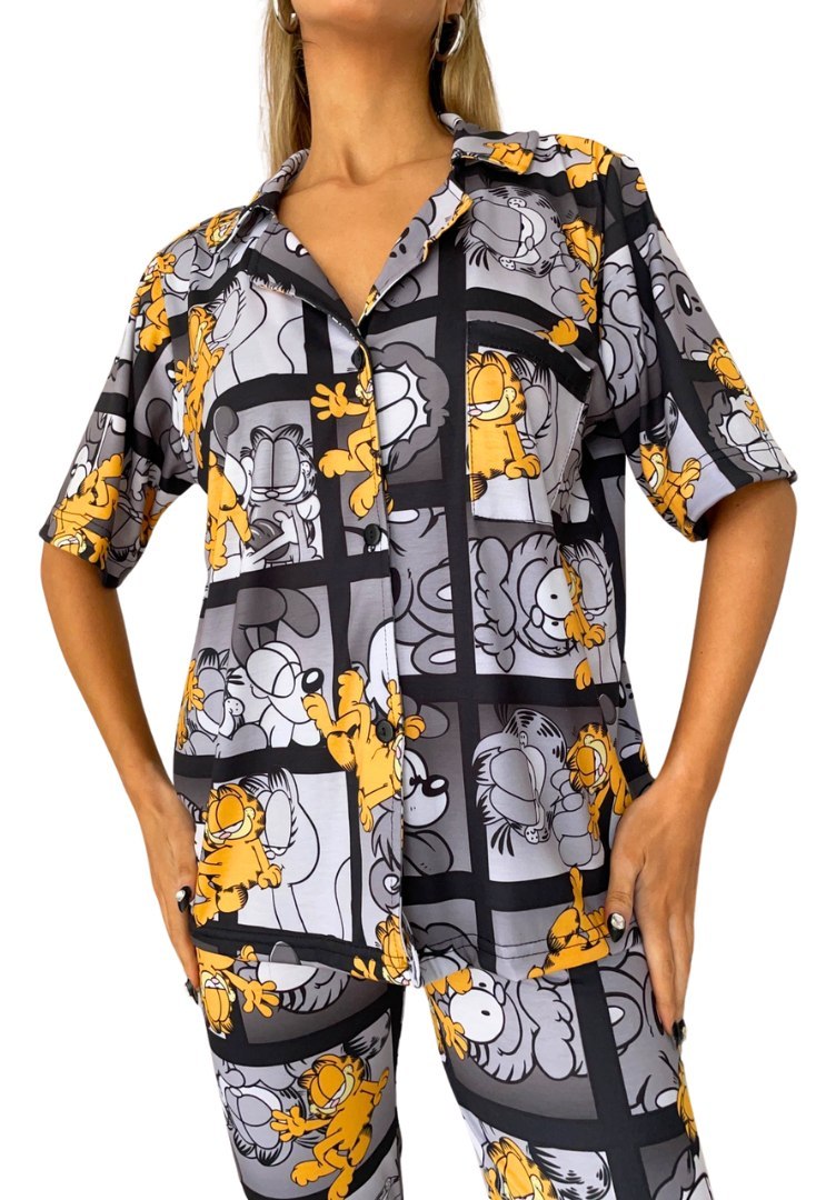 Pijama Mujer Premium Animados Camisa Super Amplios - Image 25