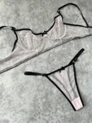 Conjunto Lencería Sexy Arco Translucido Transparente