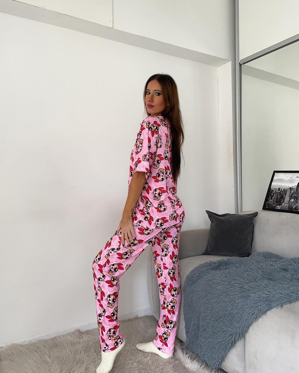 Pijama Mujer Premium Animados Camisa Super Amplios - Image 11