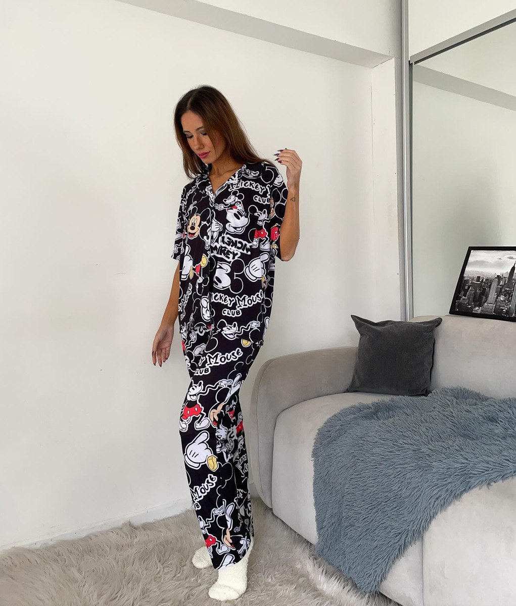 Pijama Mujer Premium Animados Camisa Super Amplios - Image 39