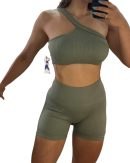 Conjunto 2 Piezas Top + Calza Push Up Premium Levanta Cola