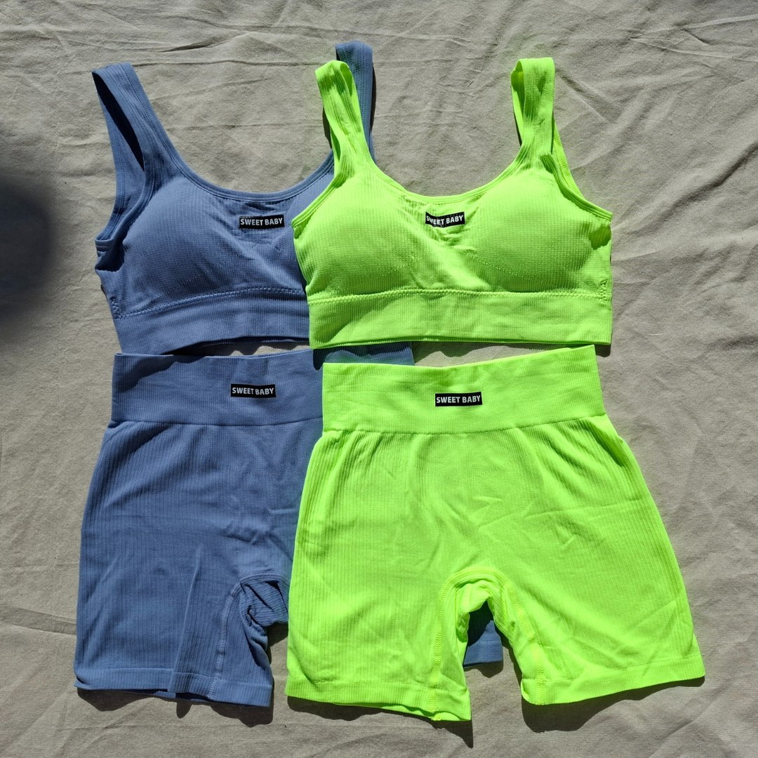 Conjunto Importado 2 Piezas Sweet Baby Top + Calza Biker - Image 16