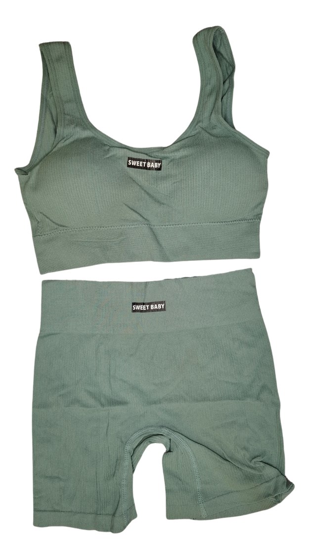 Conjunto Importado 2 Piezas Sweet Baby Top + Calza Biker - Image 30