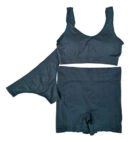 Conjunto Indonesia 3 Piezas Top Calza Short C/frunce Colales