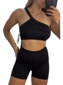 Conjunto 2 Piezas Top + Calza Push Up Premium Levanta Cola