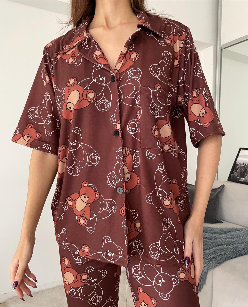 Pijama Mujer Premium Animados Camisa Super Amplios - Image 53