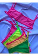 Bikini Tendencia Verano Ajustable Tira Recta Brasil Bando