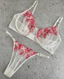 Conjunto Microtul Bordado Sexy Arco Tanga