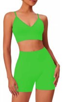 Conjunto Sports 3 Piezas Top + Colaless + Short Con Frunce