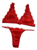 Conjunto Luanda Encaje 2 Piezas Tanga Mujer Sexy Lenceria