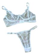 Conjunto Lencería Sexy Arco Translucido Transparente