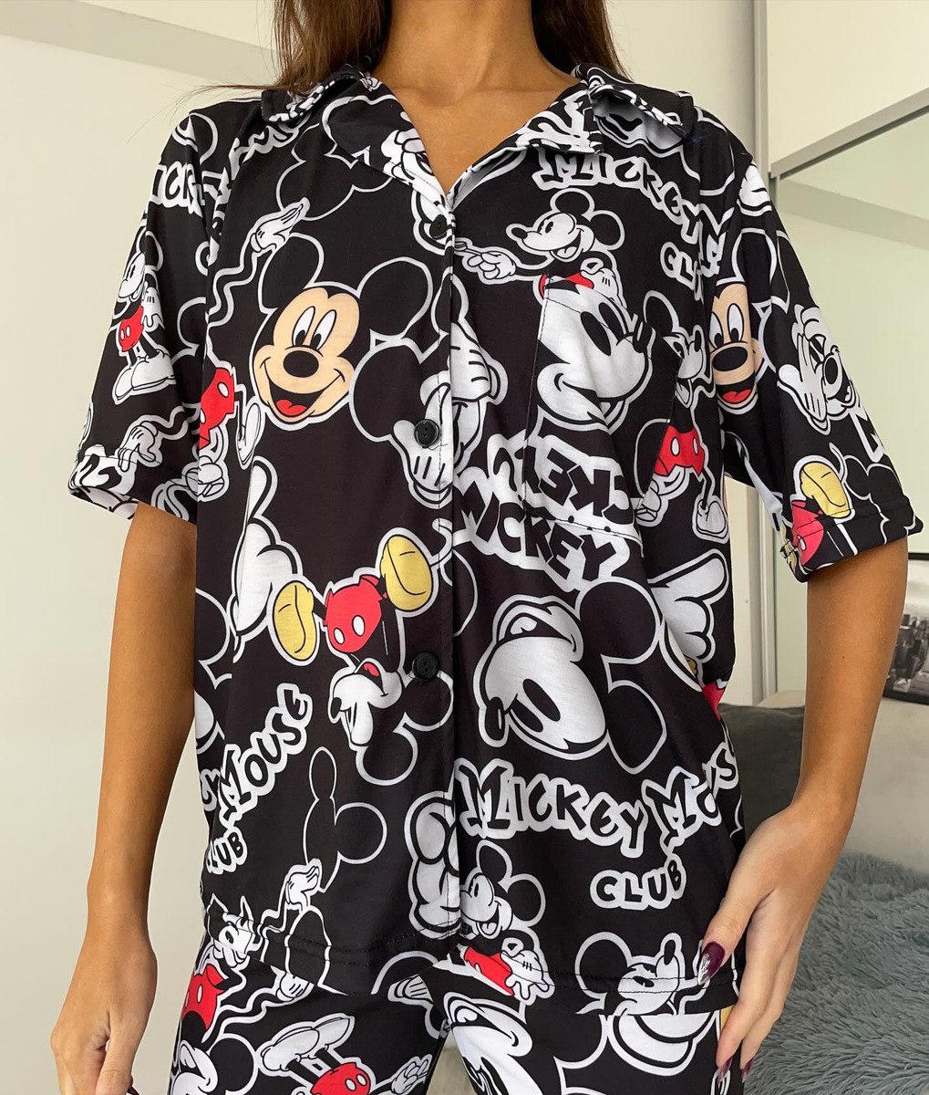 Pijama Mujer Premium Animados Camisa Super Amplios - Image 42