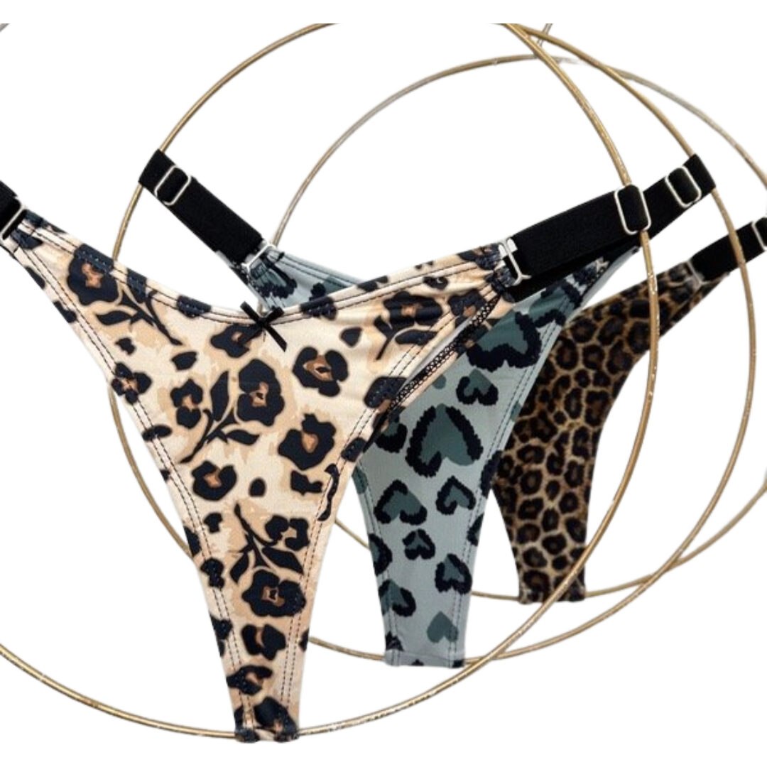 Tanga Estampada Sexy Tira Ancha