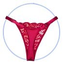 Tanga De Encaje Ajustable Tira Ancha