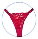 Tanga De Encaje Ajustable Tira Ancha