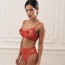Conjunto Retro Lencería Sexy Arco Translucido Transparente