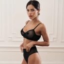 Conjunto Retro Lencería Sexy Arco Translucido Transparente