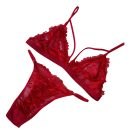 Conjunto Encaje 2 Piezas Tanga Mujer Sexy Lenceria