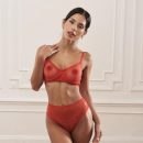 Conjunto Retro Lencería Sexy Arco Translucido Transparente