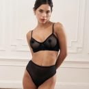 Conjunto Retro Lencería Sexy Arco Translucido Transparente
