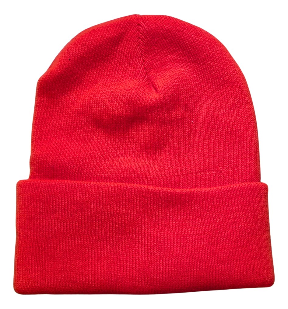 Gorros Beanie Premium De Adulto Unisex Tejido Color Naranja Fluor Talle Unico