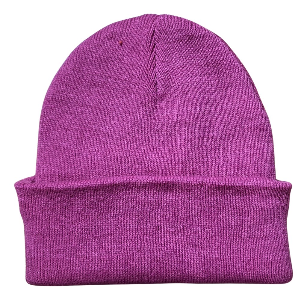 Gorros Beanie Premium De Adulto Unisex Tejido Color Rosa Oscuro Talle Unico